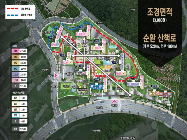 더샵 광양레이크센텀 모델하우스 단지배치도